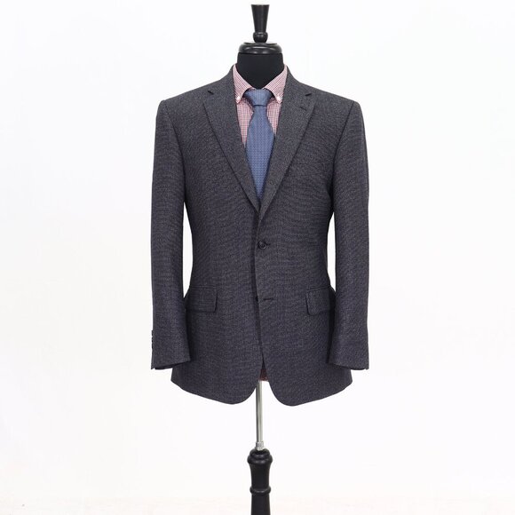 Jos. A. Bank 39R Blue Solid 2-Button Sport Coat Blazer Jacket G680 - Picture 1 of 11